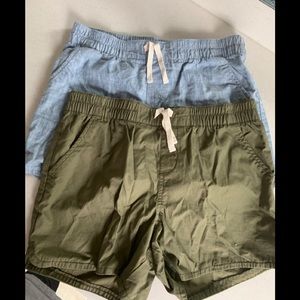 2 pairs, girls cotton shorts